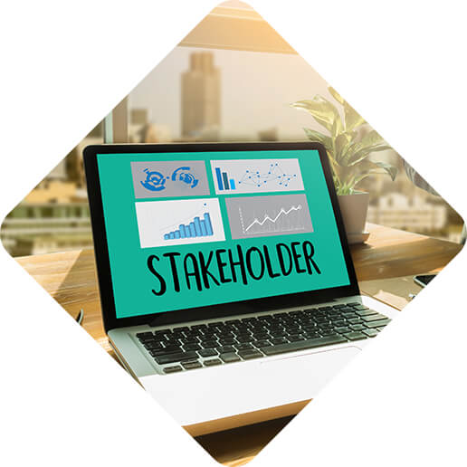 การมีส่วนร่วมกับผู้มีส่วนได้เสีย และการวิเคราะห์ประเด็นสำคัญ